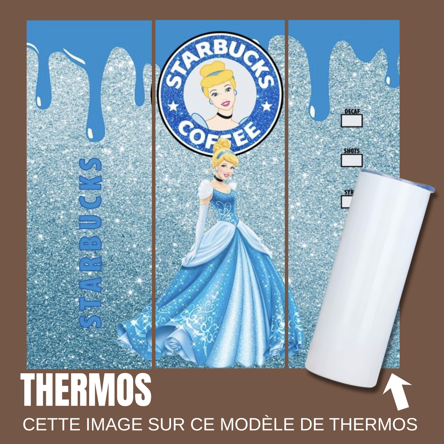 Gourde isotherme - cendrillon