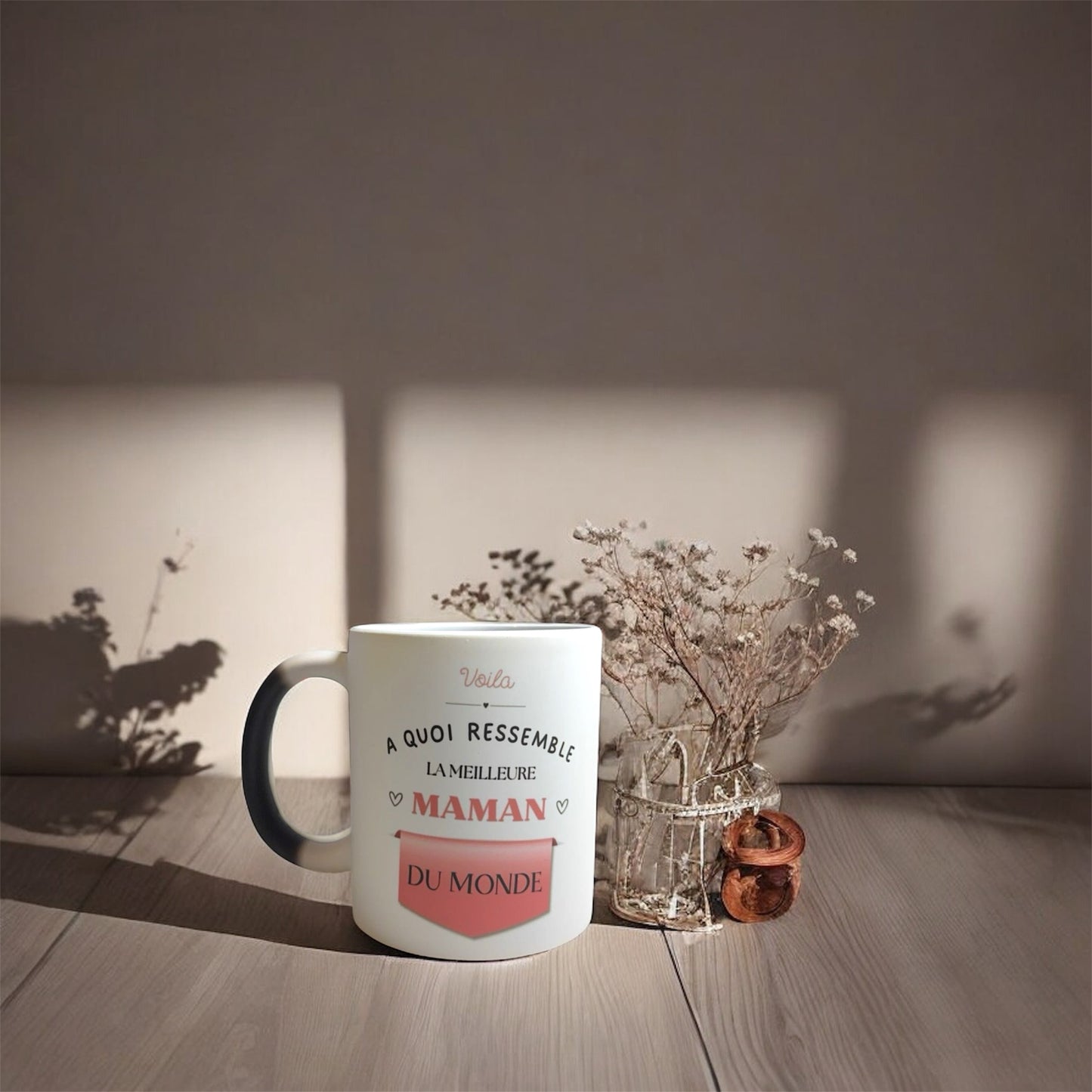 Mug magique « voilà à quoi ressemble la/le meilleur(e) maman/papa… »