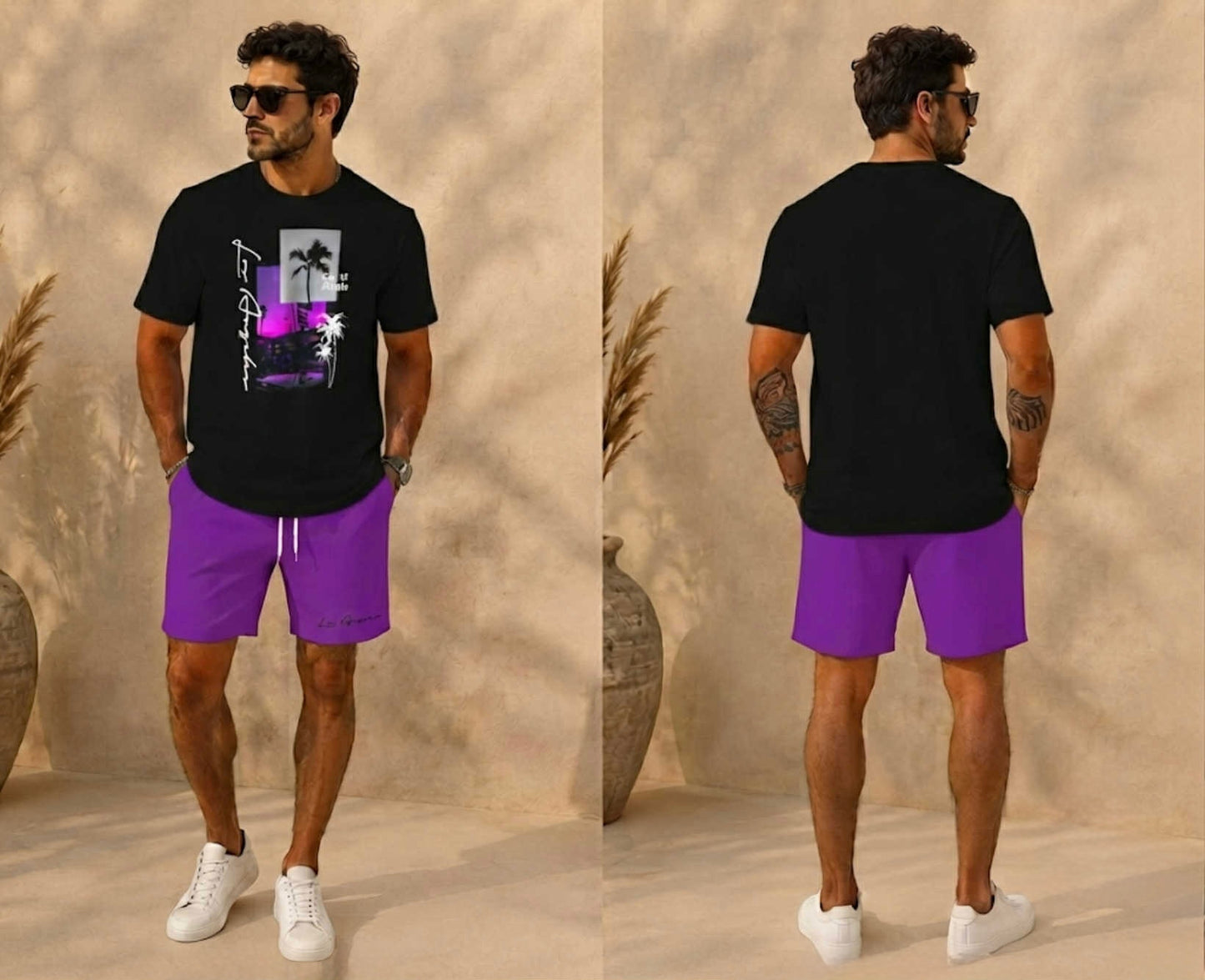Ensemble 2 pièces violet - Homme