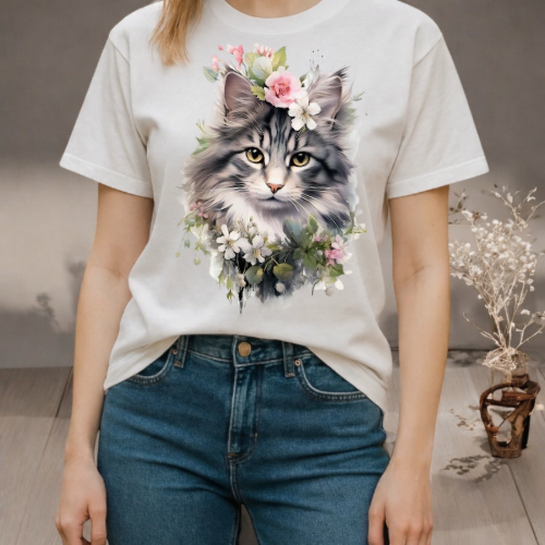 T-shirt « chat »