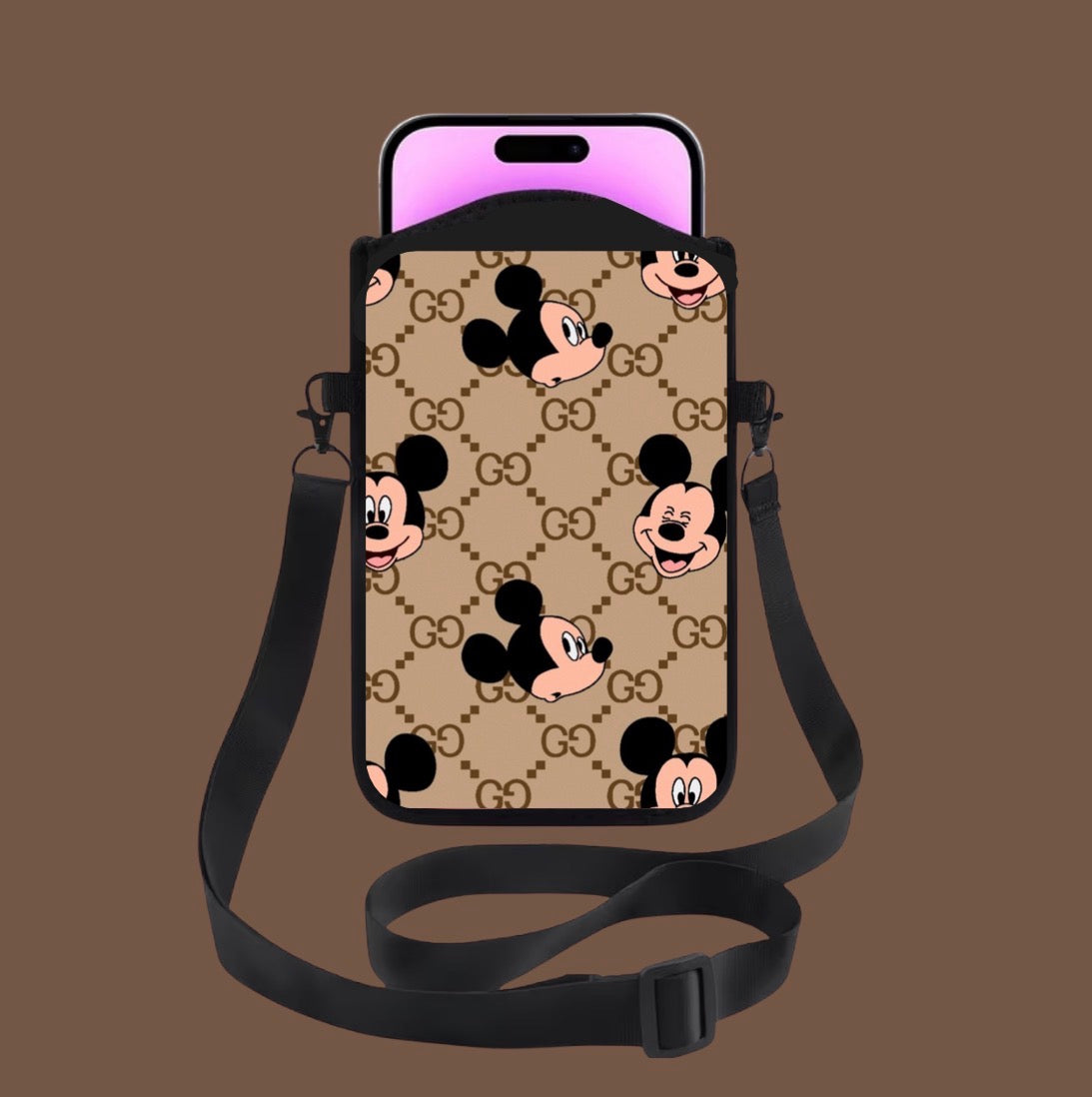 Sacoche téléphone bandoulière - Mickey