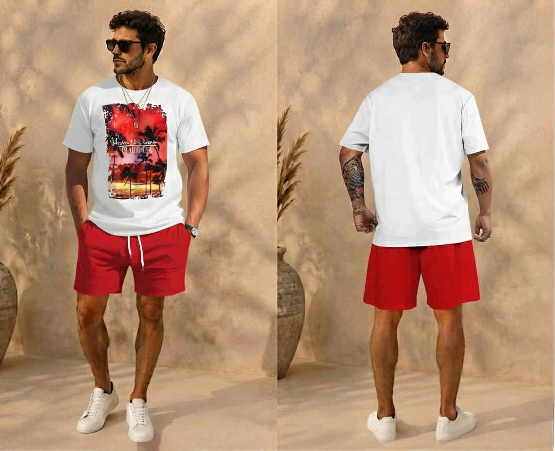 Ensemble 2 pièces Rouge - Homme