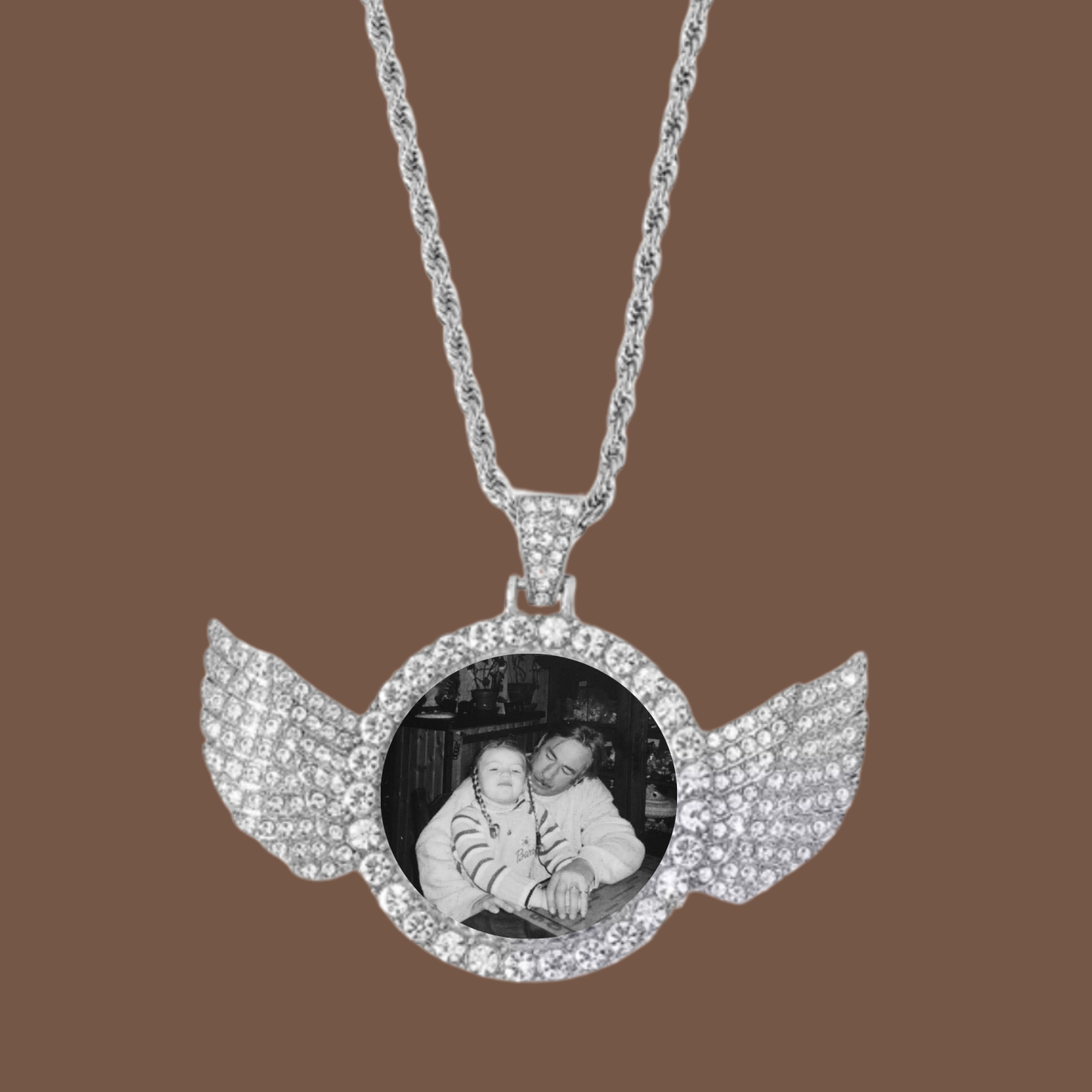 Collier ailes d’ange photo