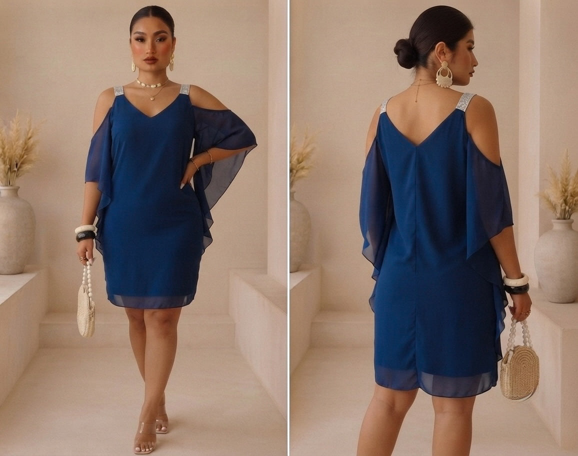 Robe Bleu - Grande taille Femme