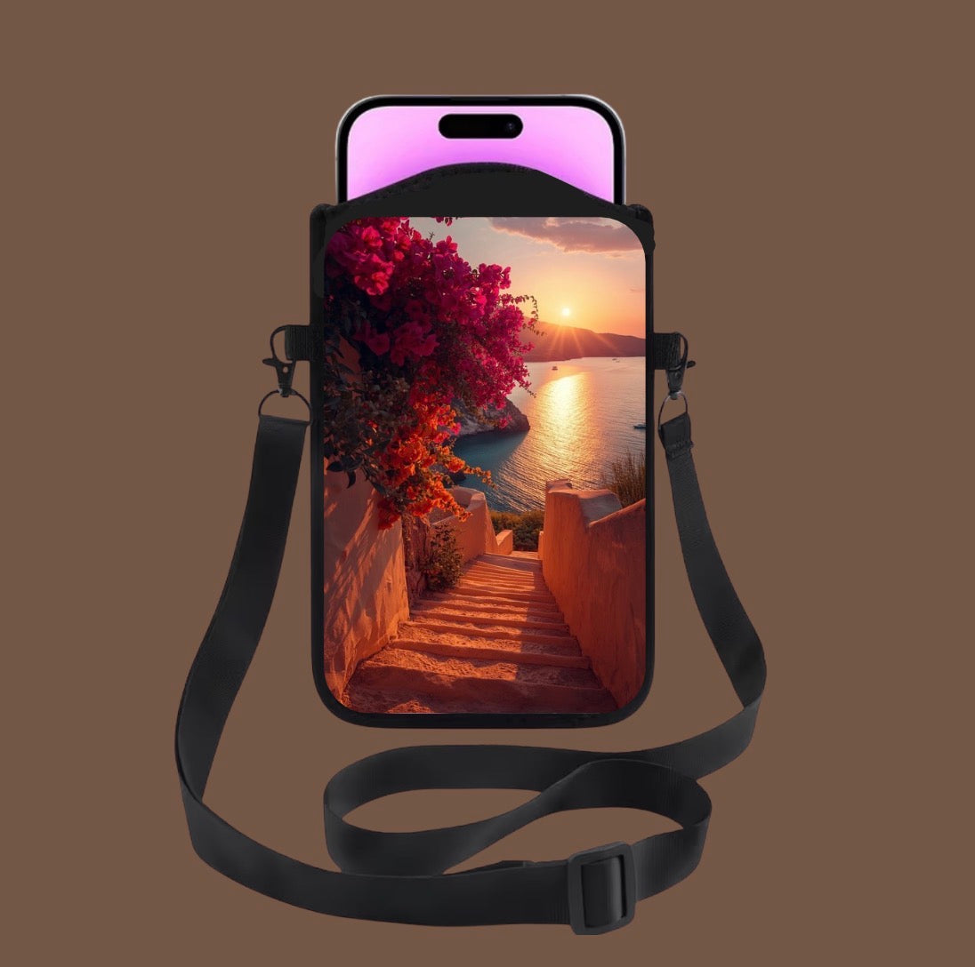 Sacoche téléphone bandoulière - plage