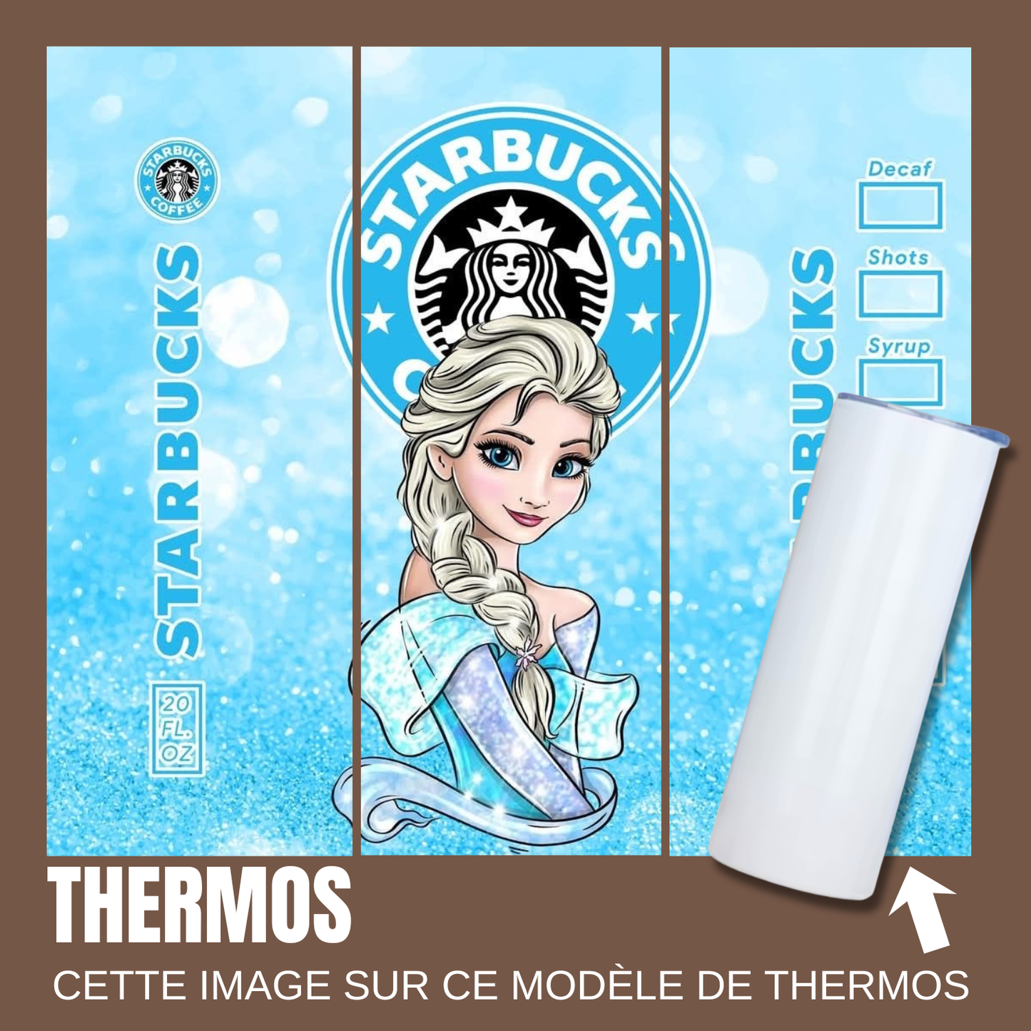 Gourde isotherme - reine des neiges