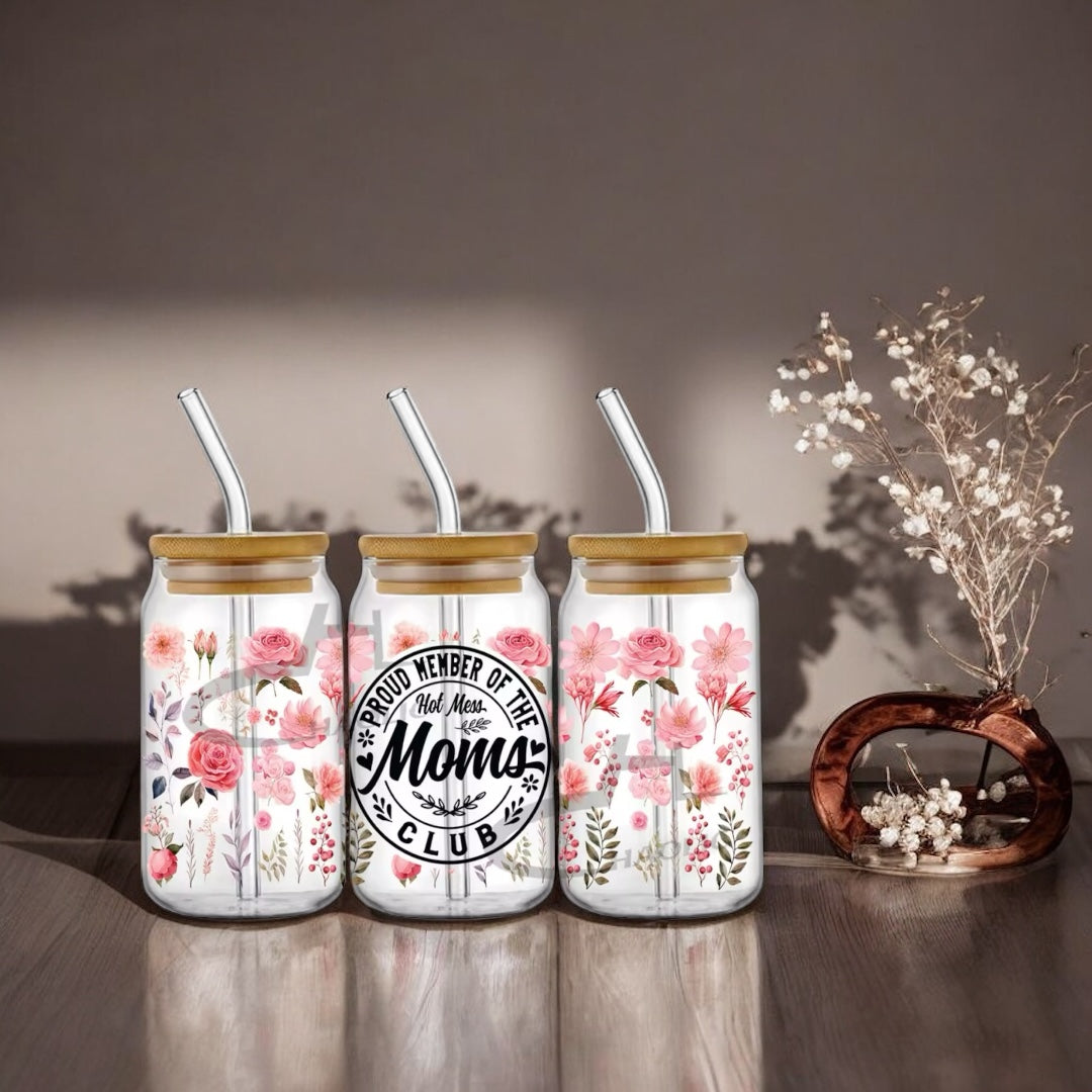 Verre à paille « mom »