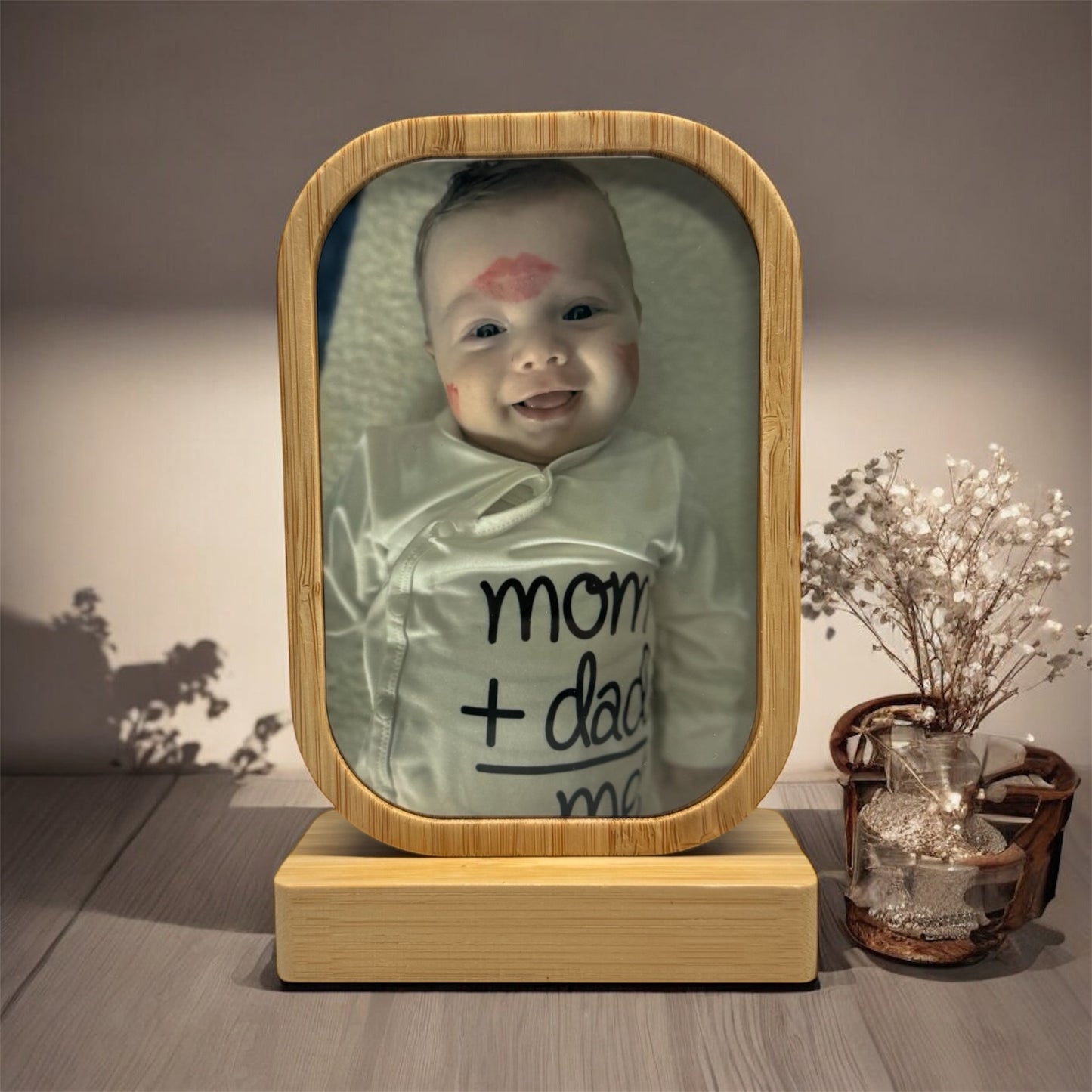 Cadre photo en bois personnalisé