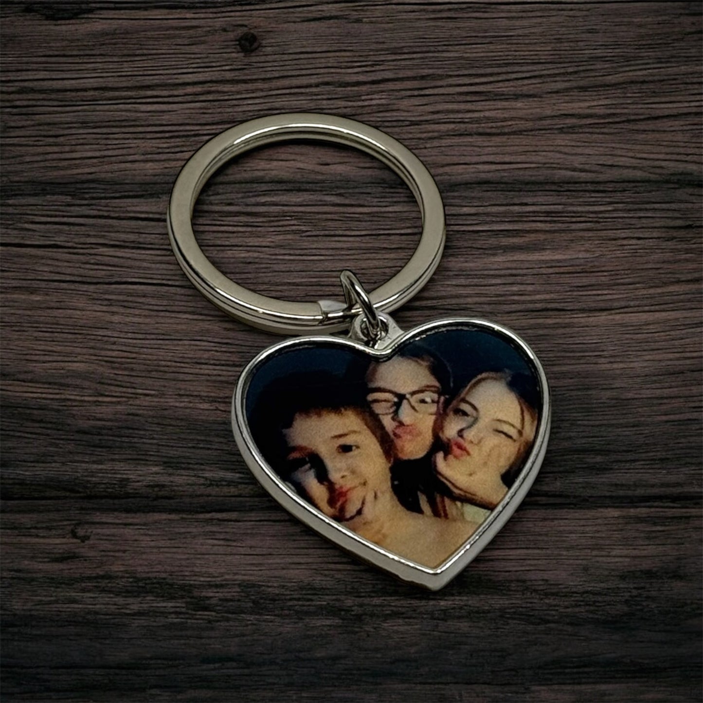 Porte clé cœur recto/verso