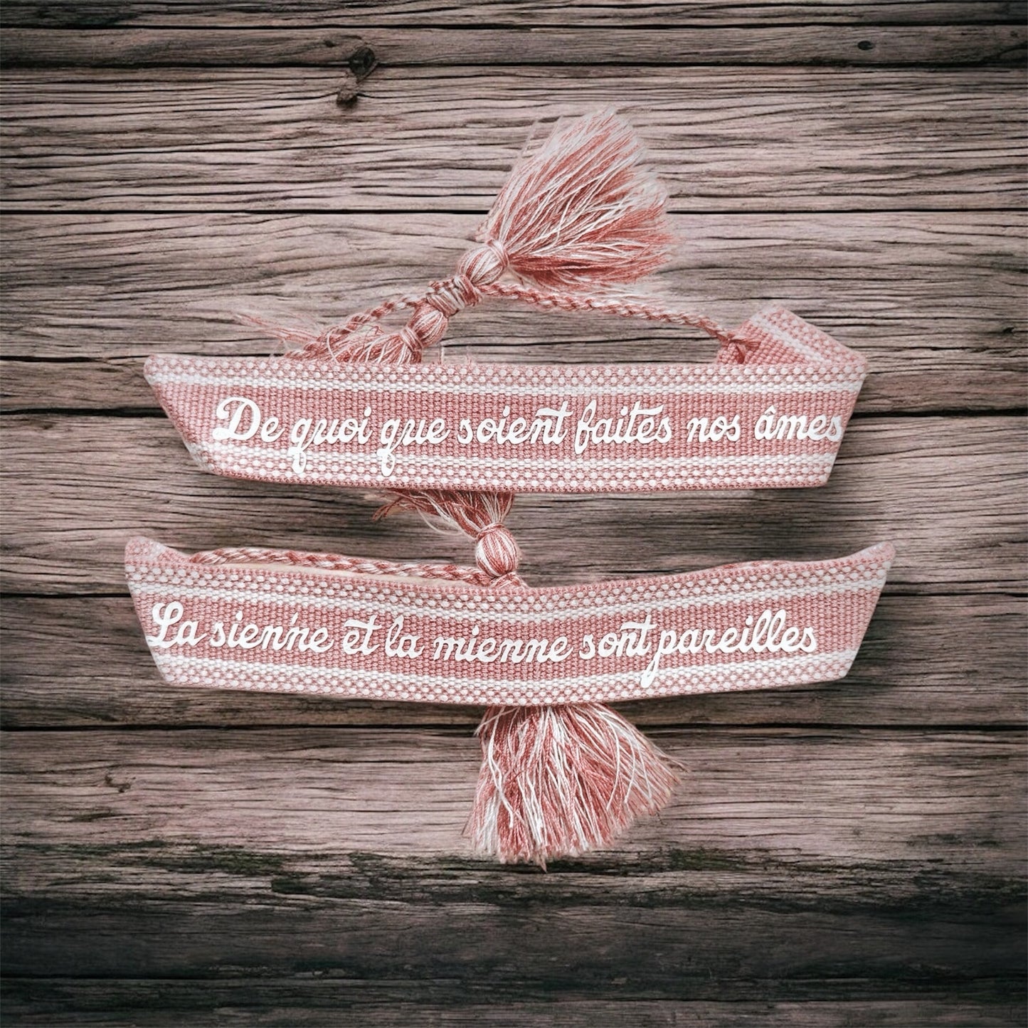 Bracelet « de quoi que soient faites nos âmes… »