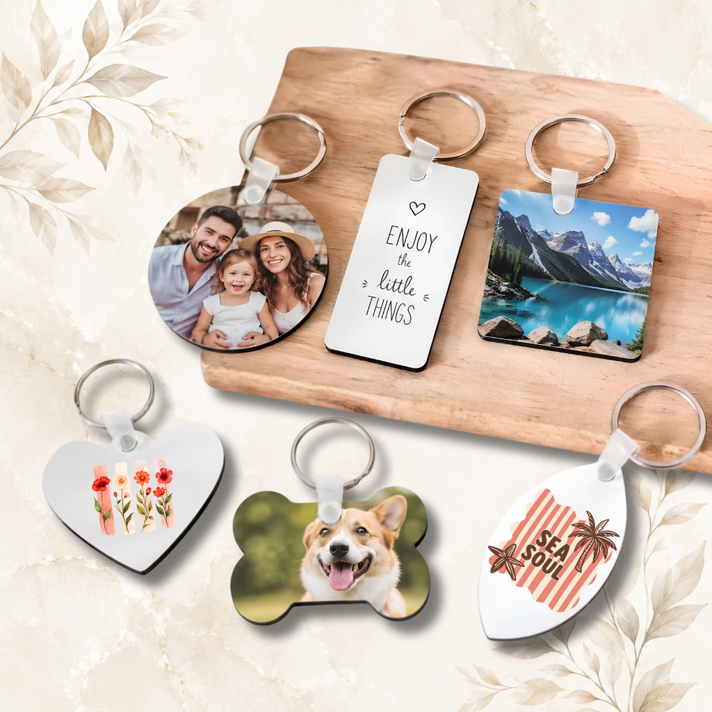 Porte clés personnalisable en bois