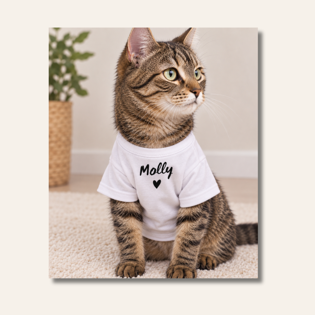T-shirt personnalisable pour chat et chien