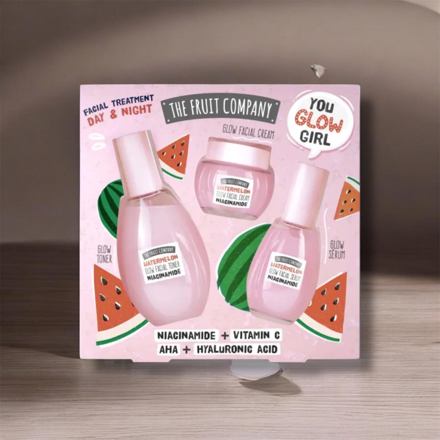 Skincare visage à la pastèque