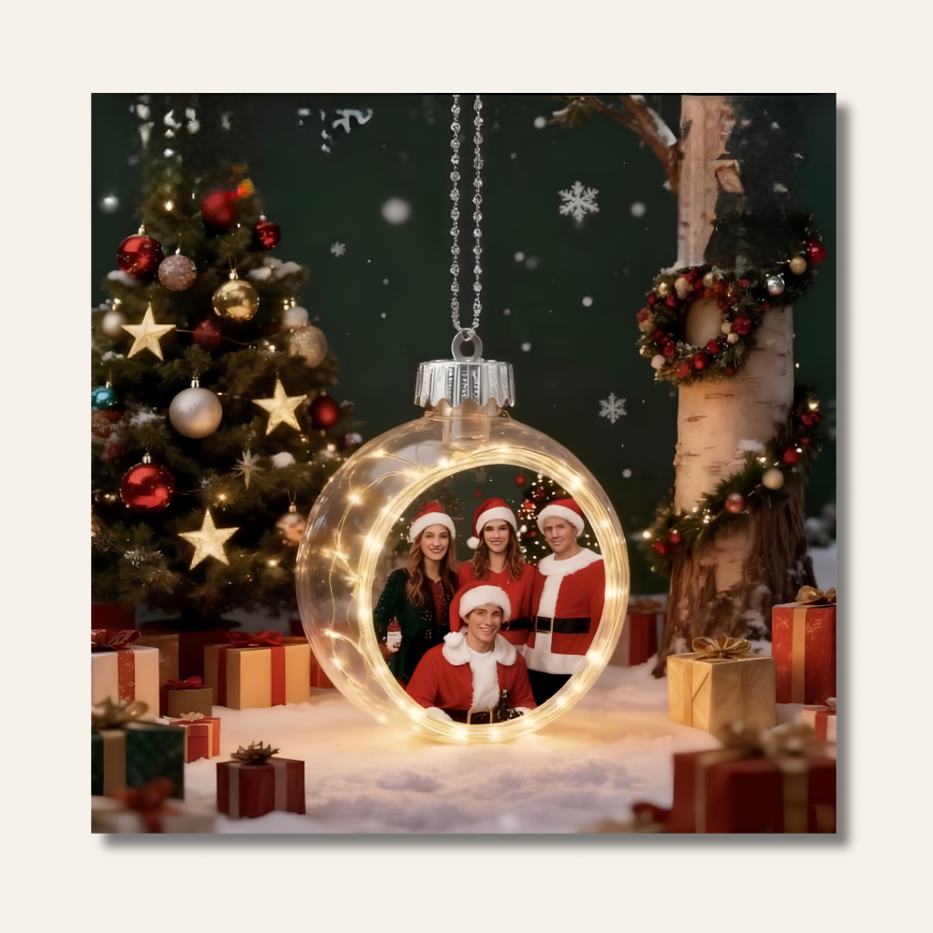 Boule de Noël LED lumineuse personnalisable