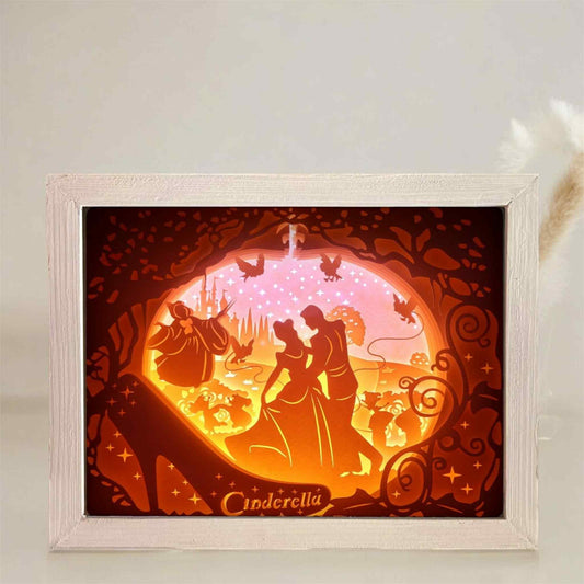 Cadre lumineux - cendrillon
