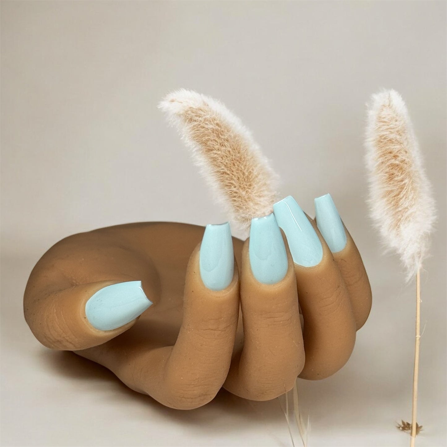 Press on nails - bleu pastel