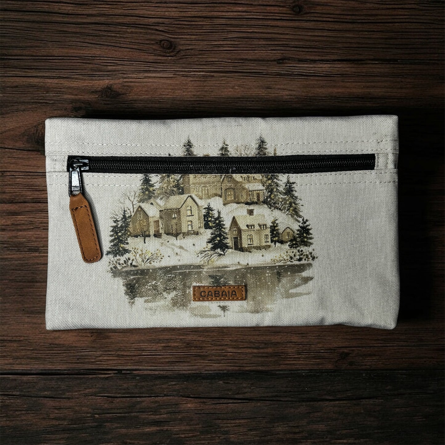 Pochette Cabaïa « village d’hiver »