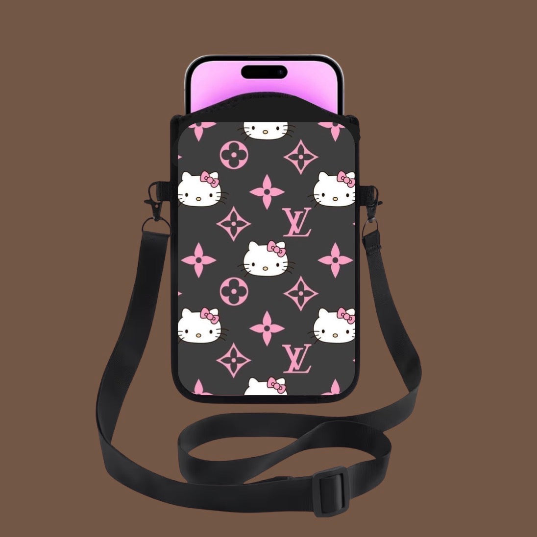 Sacoche téléphone bandoulière - hello kitty