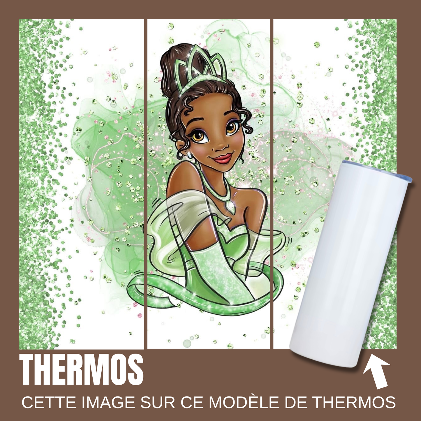 Gourde isotherme - princesse et la grenouille