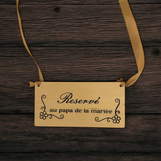 Pancarte place réservé pour vos événements