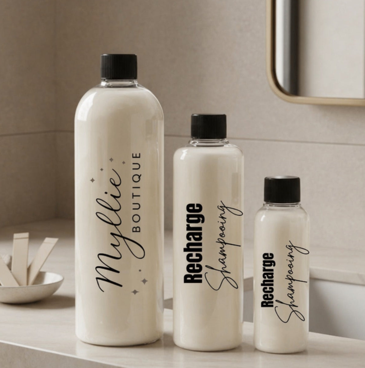 Recharge shampoing et après shampooing 500ml - myllie boutique