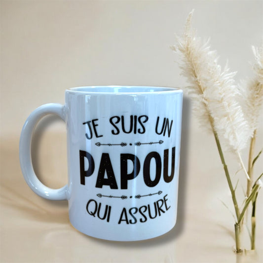Tasse « je suis un papou qui assure »