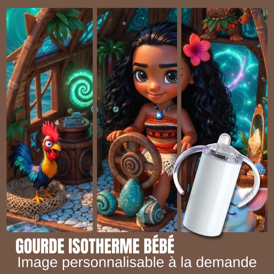Gourde isotherme pour bébé - Vaiana