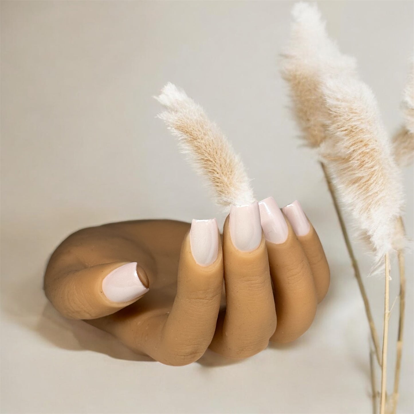Press on nails - nude perle