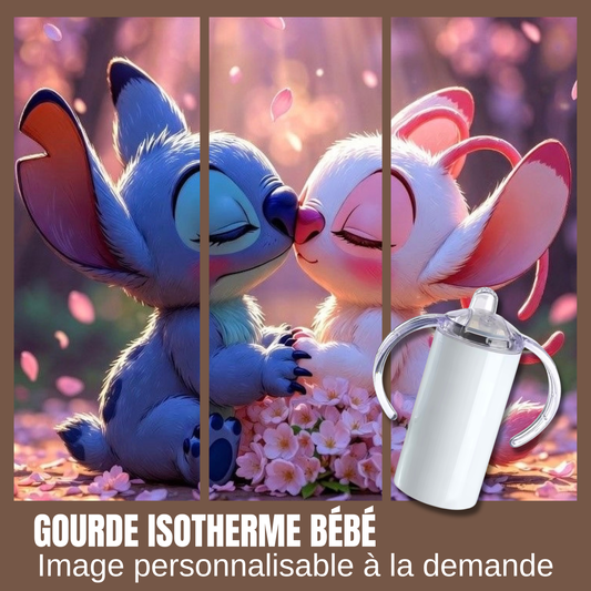 Gourde isotherme pour bébé - Stitch