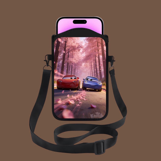 Sacoche téléphone bandoulière - cars