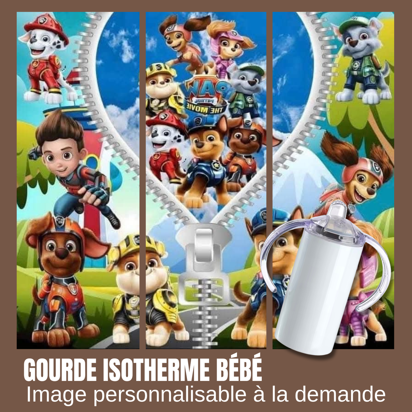 Gourde isotherme pour bébé - pat patrouille
