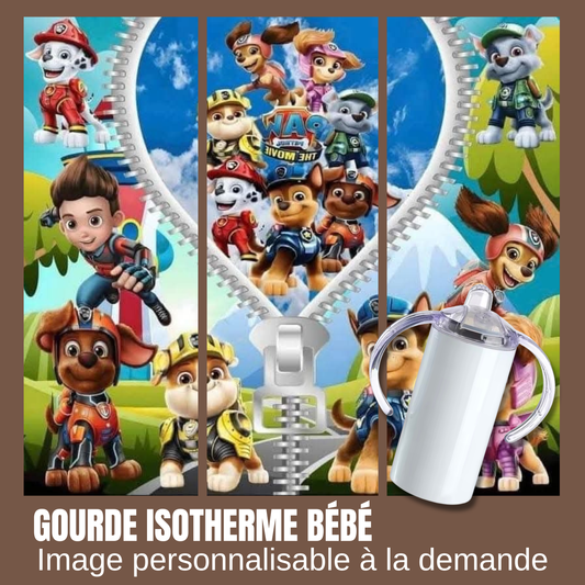 Gourde isotherme pour bébé - pat patrouille