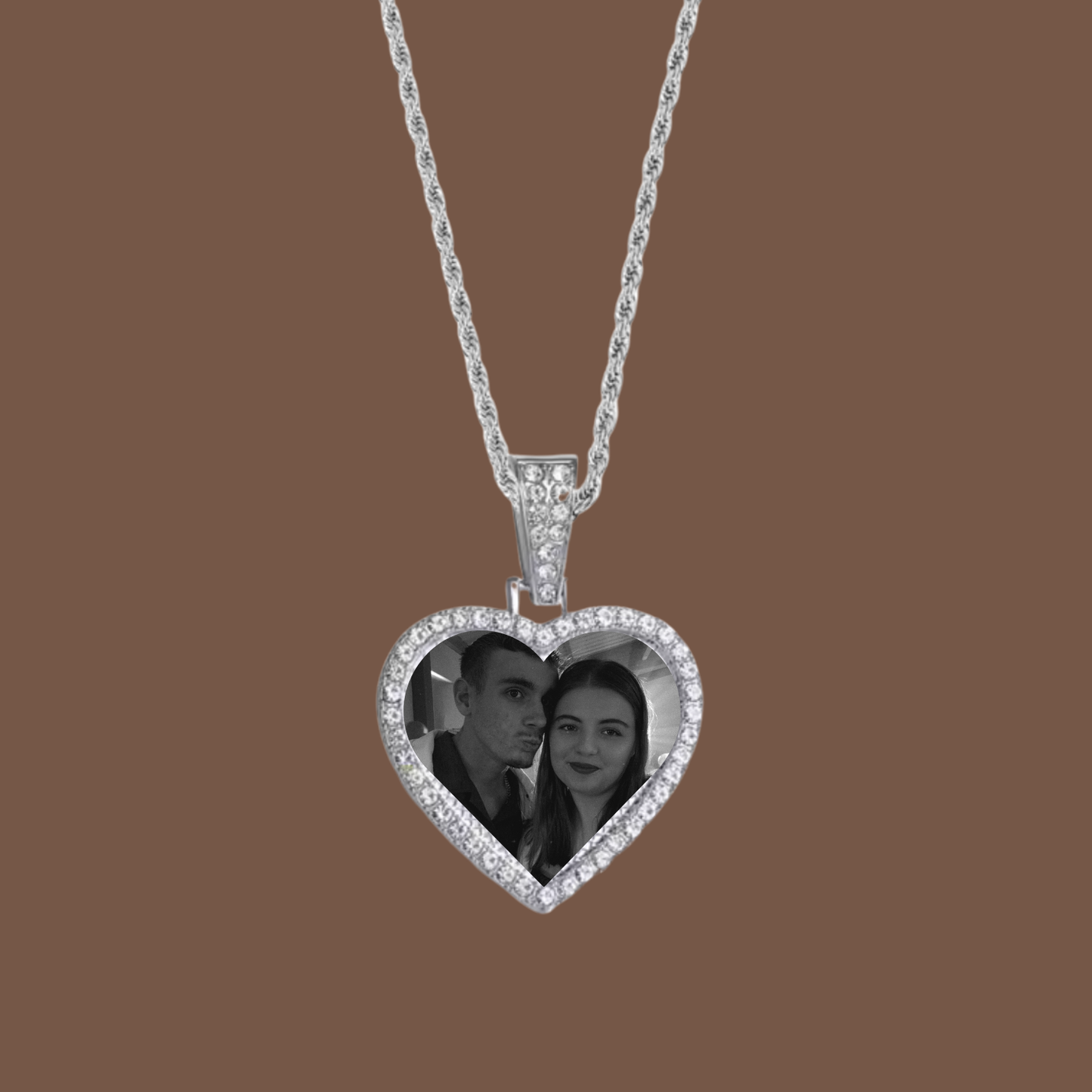 Collier cœur photo
