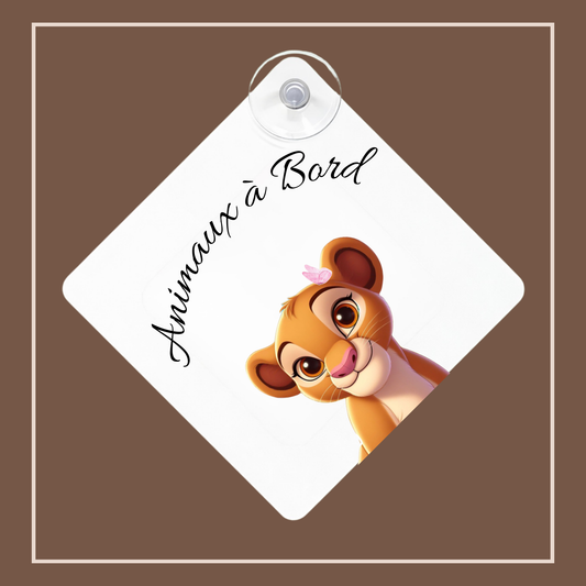 Animaux à bord - roi lion