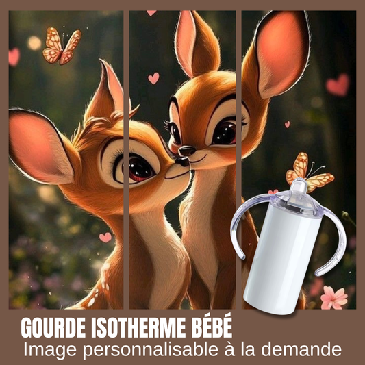 Gourde isotherme pour bébé - bambi