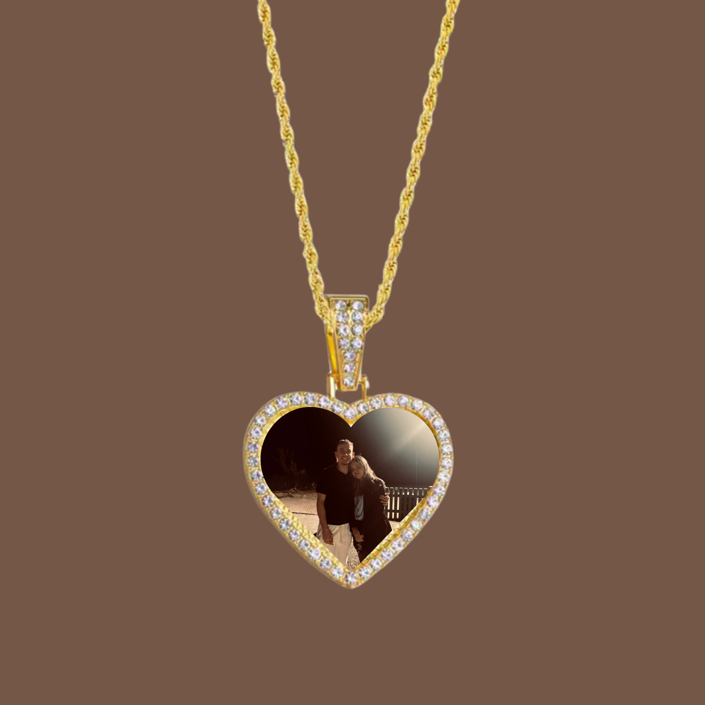 Collier cœur photo