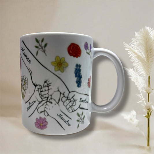 Tasses « maman et ses petits cœurs »