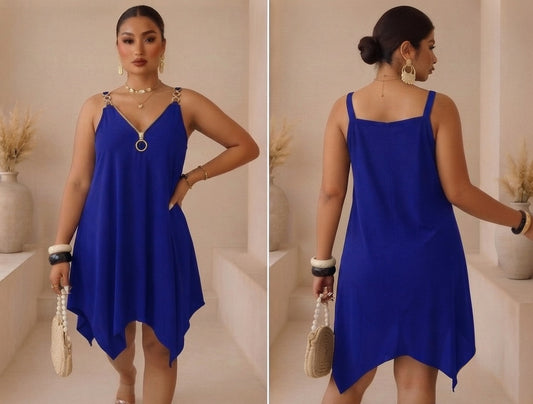 Robe bleu royale - Grande taille Femme