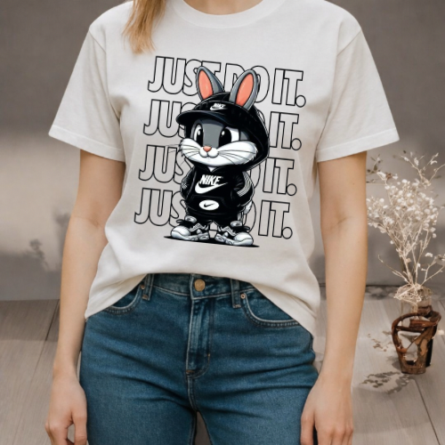 T-shirt « just do it lapin »