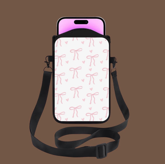 Sacoche téléphone bandoulière - nœud