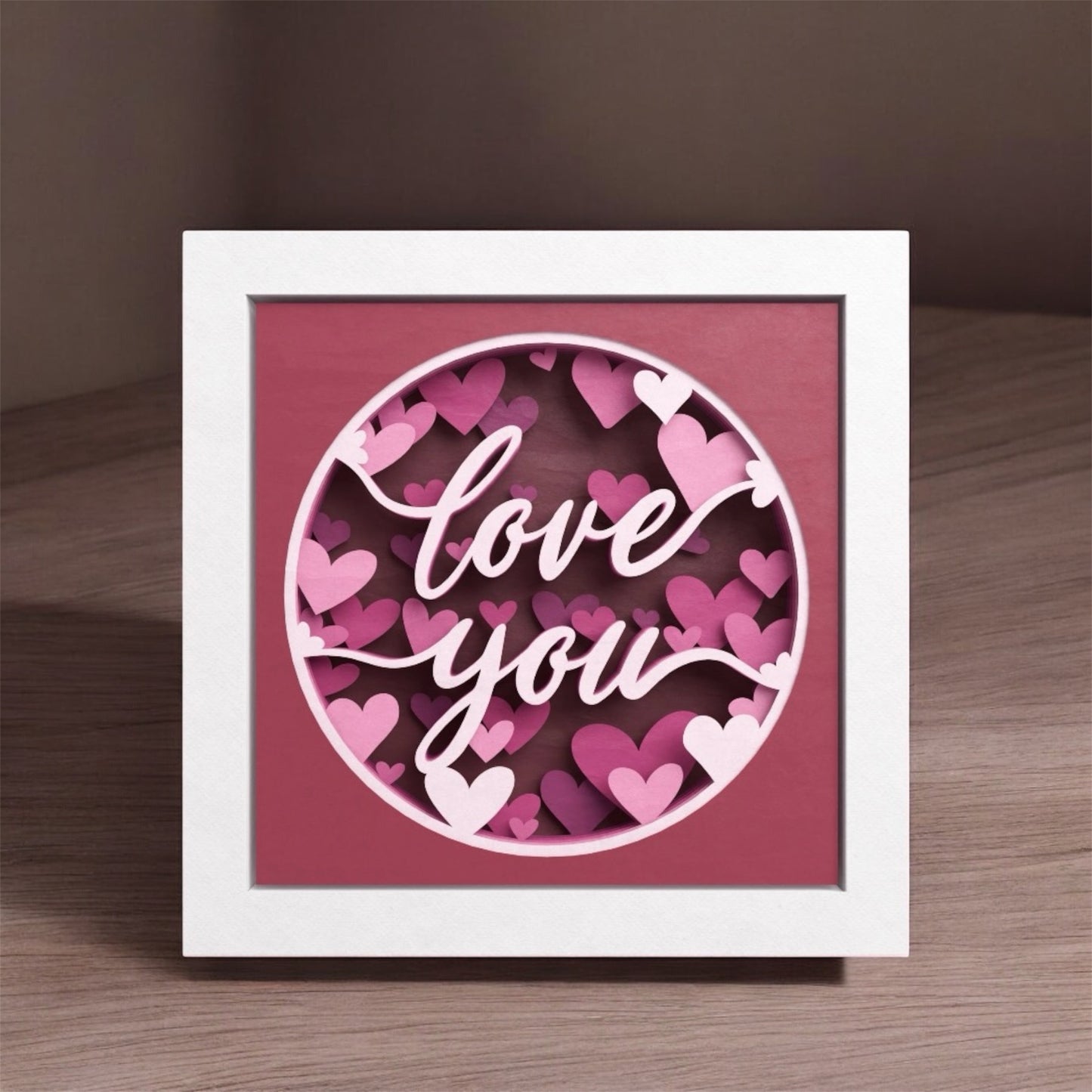 Cadre 3D love you