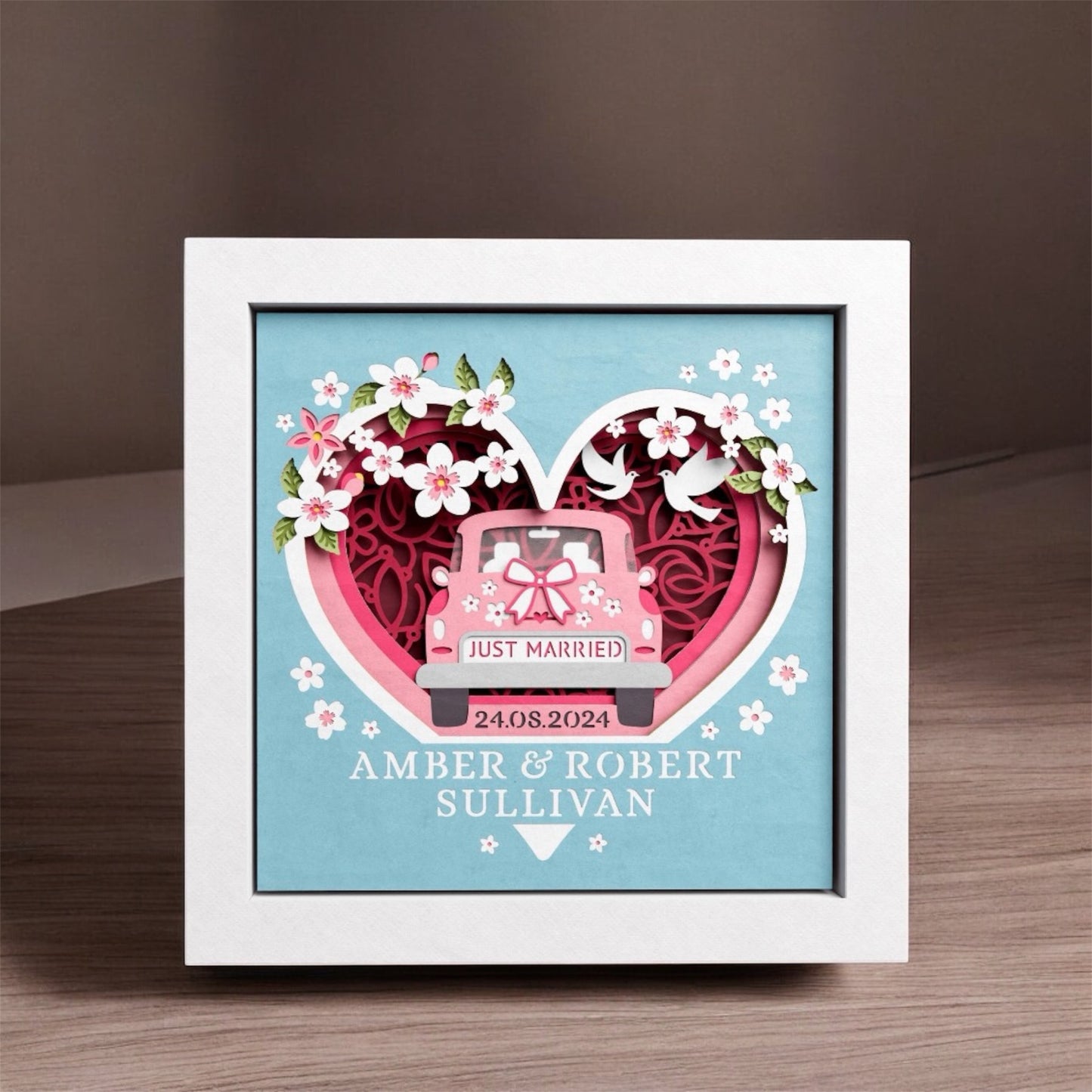 Cadre 3D mariage