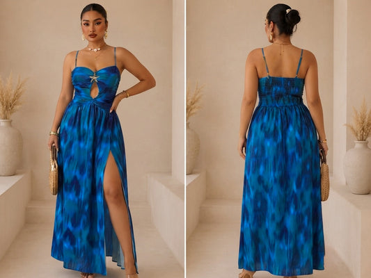 Longue Robe été - Grande Taille Femme