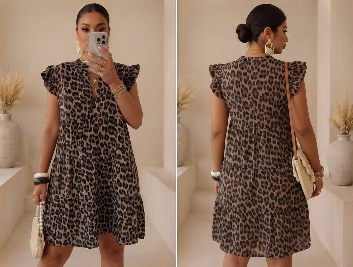 Robe léopard - Grande taille Femme