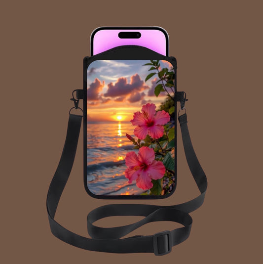 Sacoche téléphone bandoulière - plage