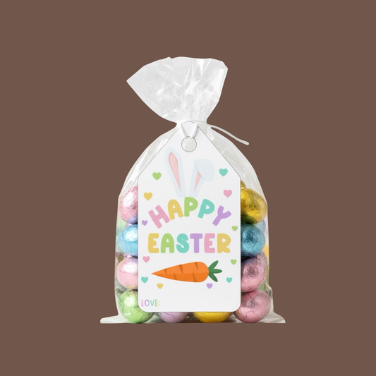 Sachet de chocolat avec étiquette personnalisée