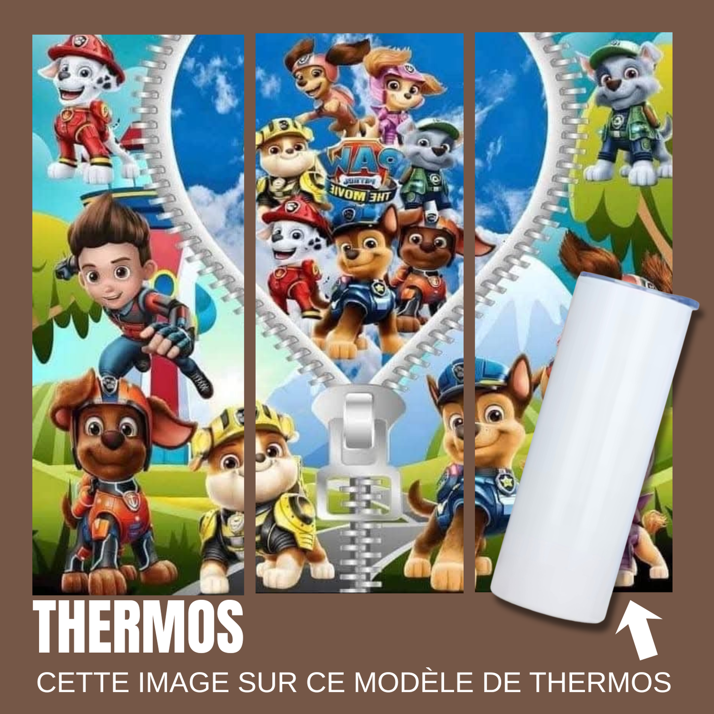 Gourde isotherme - pat patrouille