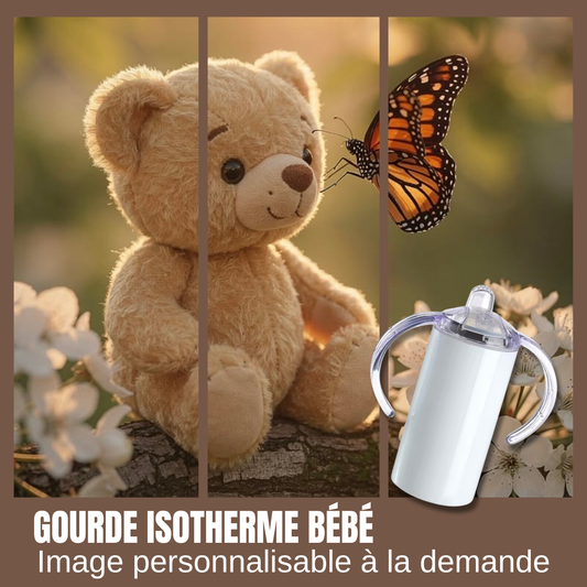 Gourde isotherme pour bébé - ourson