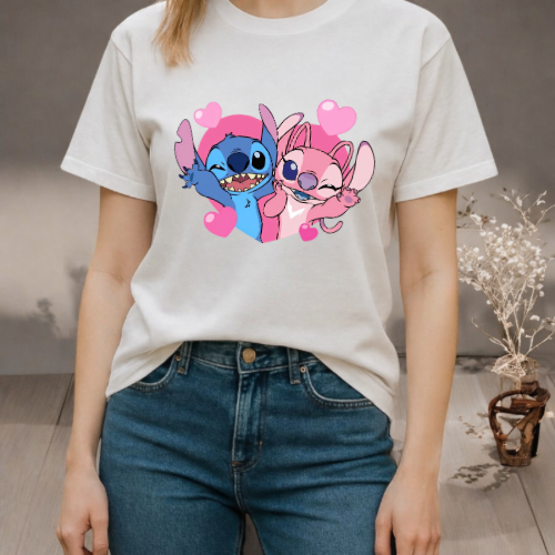 T-shirt « Stitch et Angel »