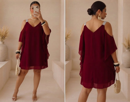 Robe Rouge - Grande taille Femme
